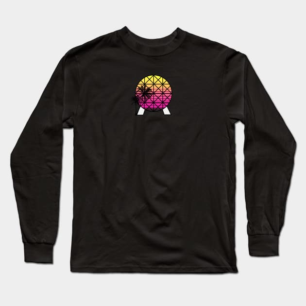 Spaceship Earth - Sunset Long Sleeve T-Shirt by MickeysCloset